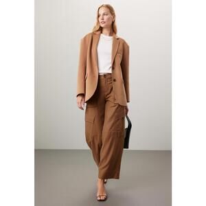 VINCE. Wide Leg Raver Pants Size 8 Brown